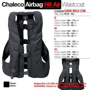Chaleco Airbag. Hit-Air MLV-CM