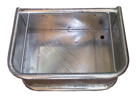 Comedero metálico rectangular