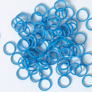 ELASTICOS AZUL 7 mm 100 UD