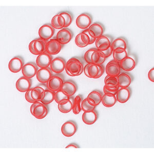 ELASTICOS ROJO 5 mm 100 UD