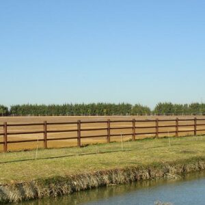 Valla madera torneada 3 travesaños ENCASTRADOS