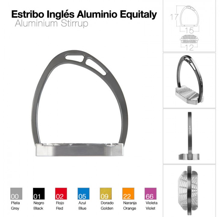 ESTRIBO INGLÉS ALUMINIO EQUITALY