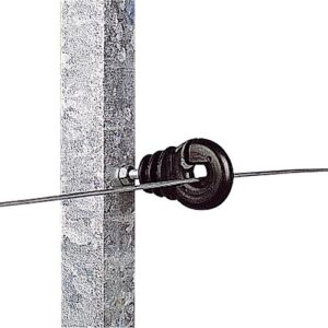 Aislador con tuerca de 6 mm poste metálico 25 UDS.
