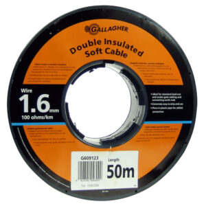 Cable doble aislado de 1,6 mm (rollo 50 m)
