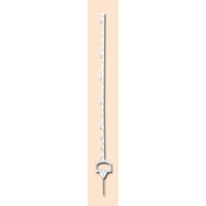 Piqueta de plástico para caballos blanca 150 cm