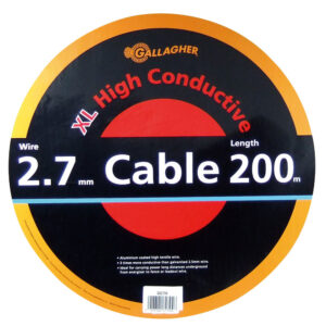 Cable doble aislado de 2,7 mm (rollo 200 m)