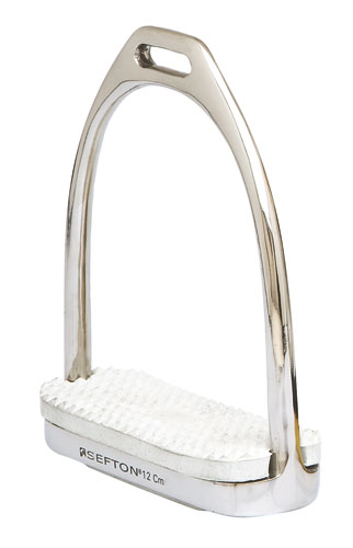 ESTRIBO INGLES SEFTON COMPACTO INOXIDABLE CON TACO (PAR)