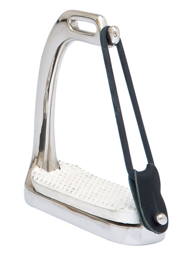 ESTRIBO INGLES SEFTON SEGURIDAD INOXIDABLE CON GOMA LATERAL Y TACO (PAR)