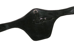 CINCHA LEXHIS CUERO CON BARRIGUERA Y ELASTICO
