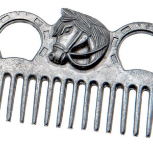 PEINE COUNTRY ALUMINIO SIN MANGO CON ADORNO CABEZA CABALLO