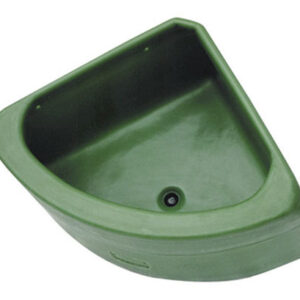 COMEDERO ESQUINA TRIANGULAR CON DESAGÜE PLASTICO