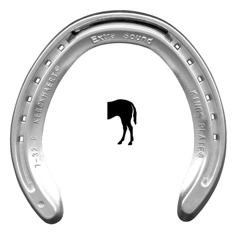 HERRADURA KERCKHAERT KINGS PLATE EXTRA SOUND ALUMINIO 1 PESTAÑA POSTERIOR