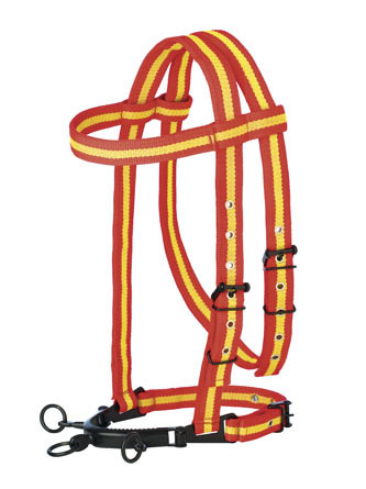 CABEZADA SERRETA VAQUERA COUNTRY NYLON C/AHOGADERO 3 PILARES