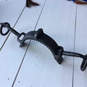 Muserola fragua Inox. Pavonada 2 Pilares con Pasadores Metálicos