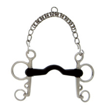 BOCADO SEFTON PELHAM PUENTE GOMA DURA 