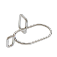 PASARIENDAS ENGANCHE OVALADO SIN ROSCA INOXIDABLE