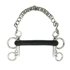 BOCADO SEFTON PELHAM RECTO GOMA DURA CORTO